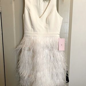 New with tags BHLDN anthem feather mini dress size S